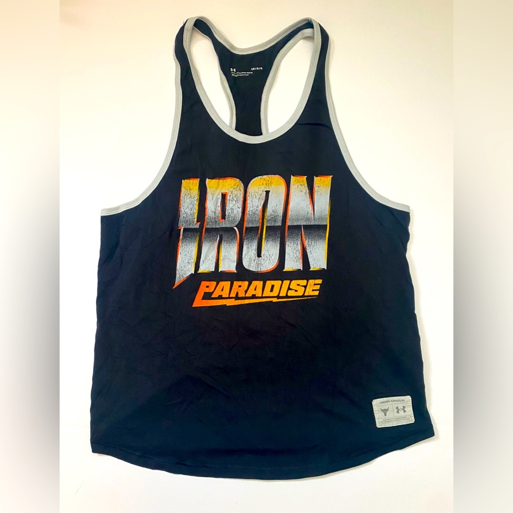 Under Armour Tank Top The Rock Collaboration Collection Mens Size Large